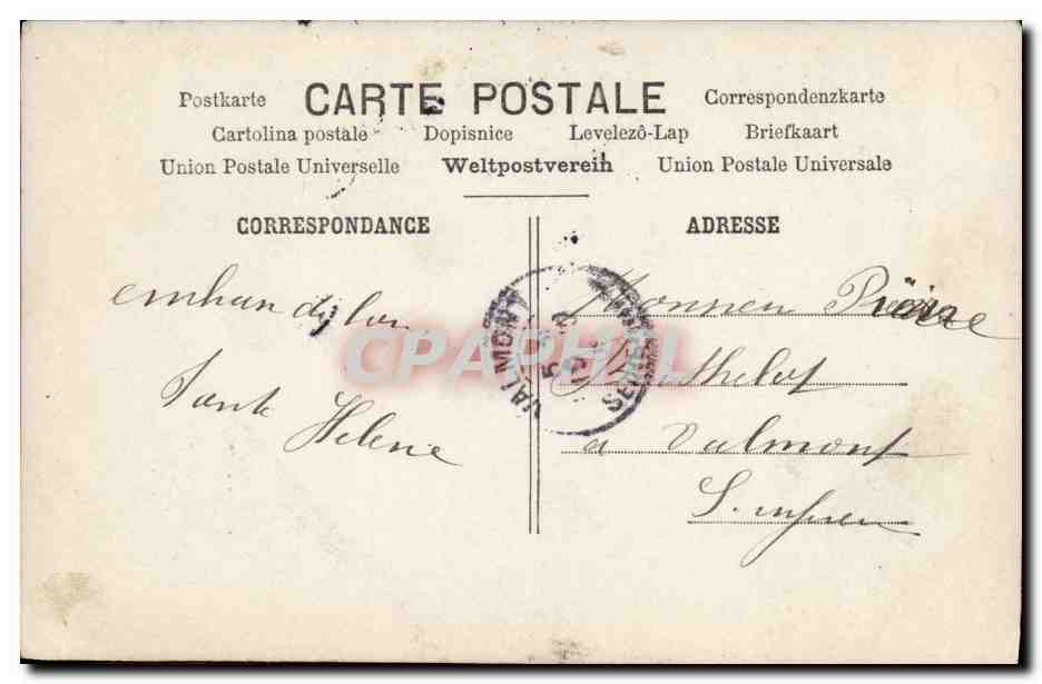 CPA Fantaisie Enfant Bateau Petit marin — Rückseite
