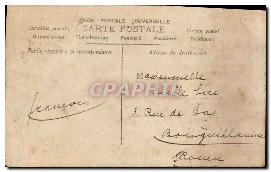 CPA Fantaisie Enfants Boite aux lettres — Rückseite