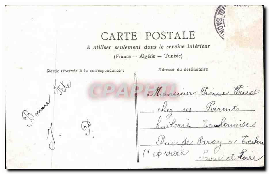 CPA Fantaisie Enfant La cage de Lili Oiseau — Verso