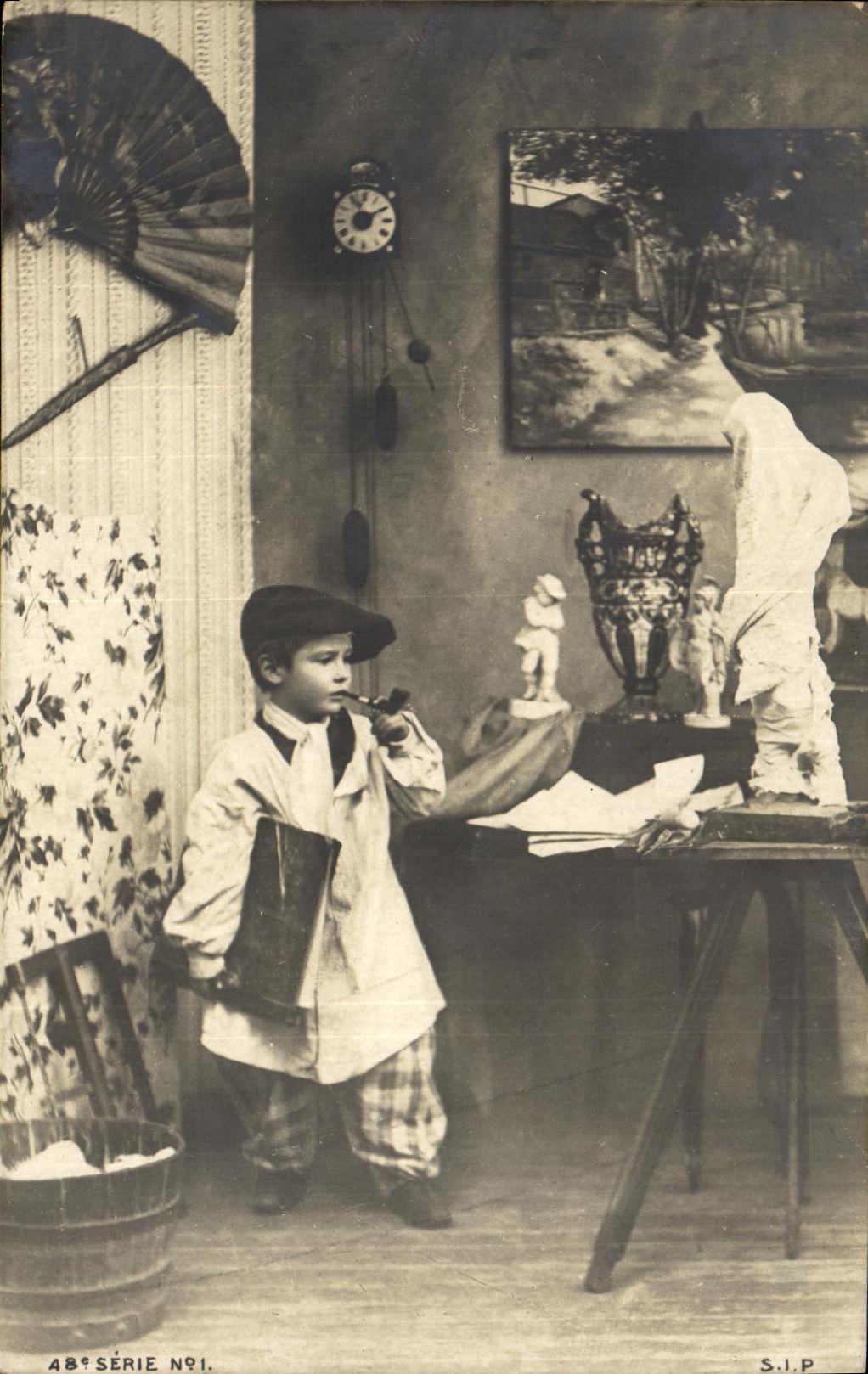 CPA Fantaisie Enfant Artiste