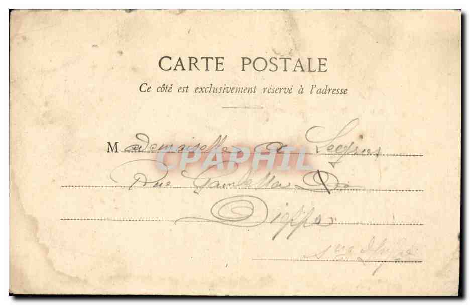 CPA Fantaisie Enfant La petite mendiante — Verso