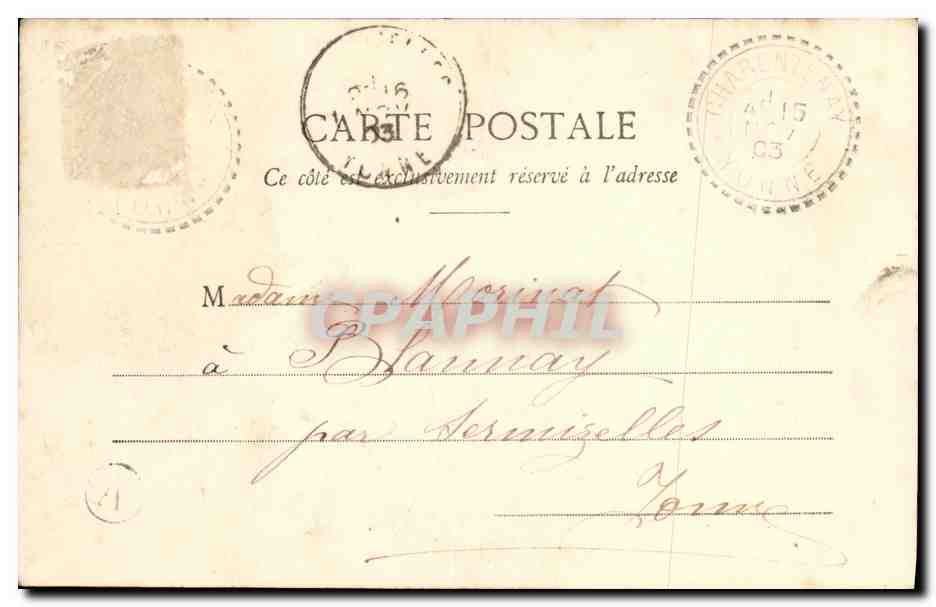 CPA Fantaisie Femme et Enfant Petite mere — Rückseite