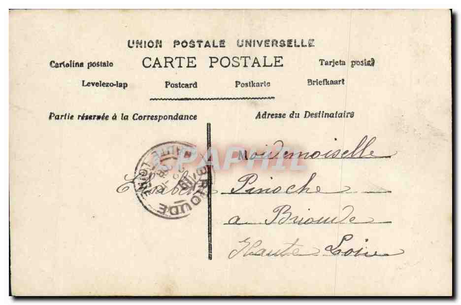 CPA Fantaisie Enfants et grand mere — Verso