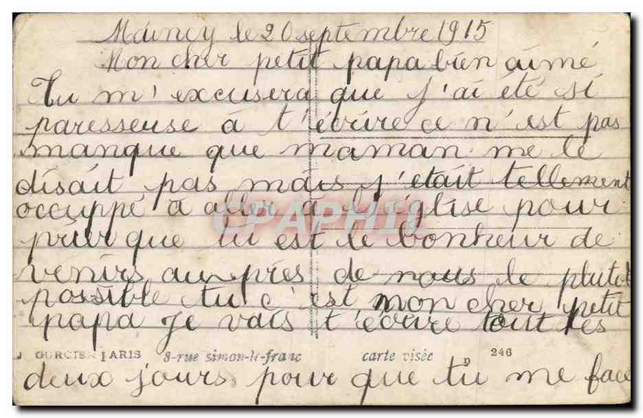 CPA Fantaisie Enfant Le reve de bebe — Rückseite