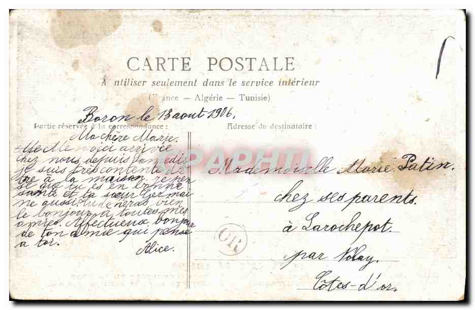 CPA Fantaisie Enfants La cage de Lili Oiseau — Verso