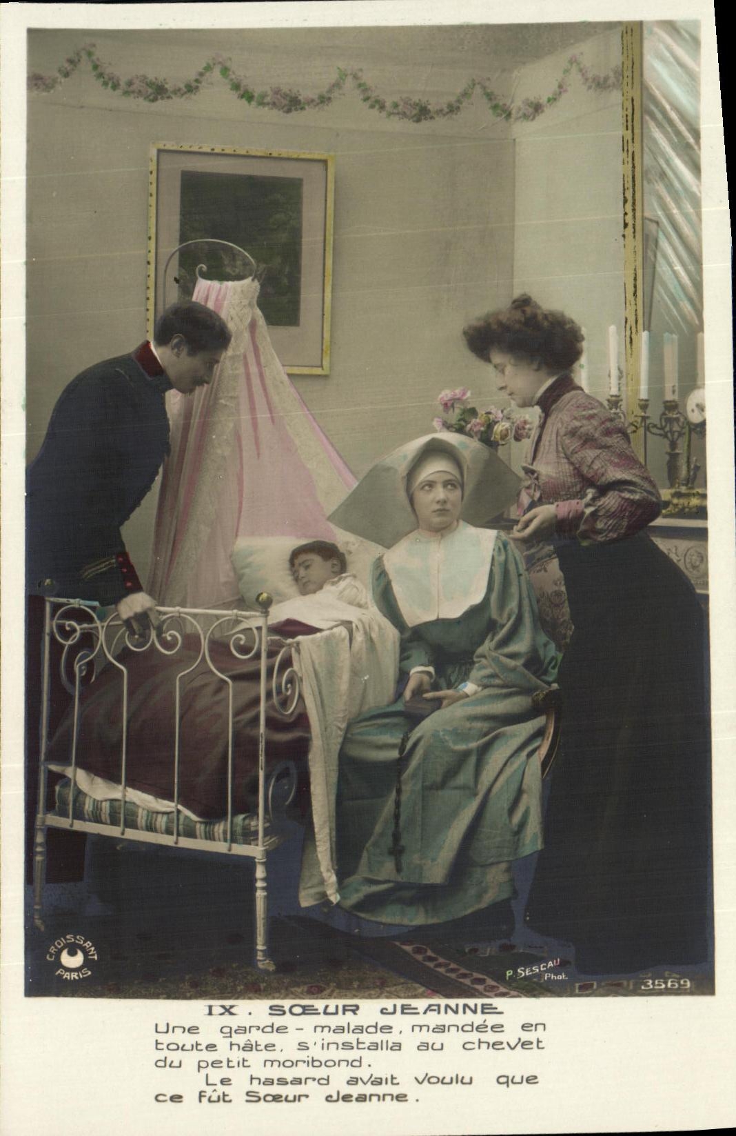 Sœur Jeanne — Une garde-malade mandée au chevet du petit moribond — P. Sescou, n°3569