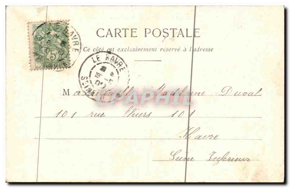 CPA Fantaisie Enfants Fetes de porte bonheur — Rückseite