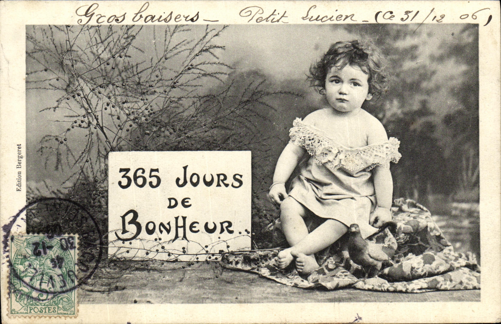 CPA Fantaisie Enfant 365 jours de bonheur