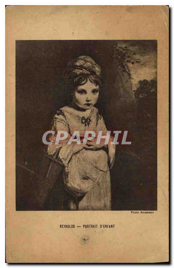 Portrait d'enfant — œuvre de Reynolds — Photo Anderson