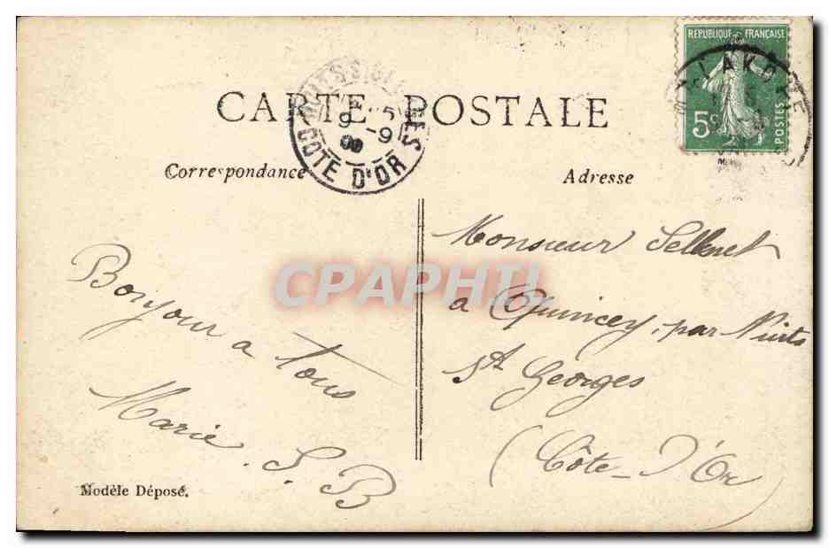 CPA Fantaisie Femme et bebe Landau Sans pain  — Verso