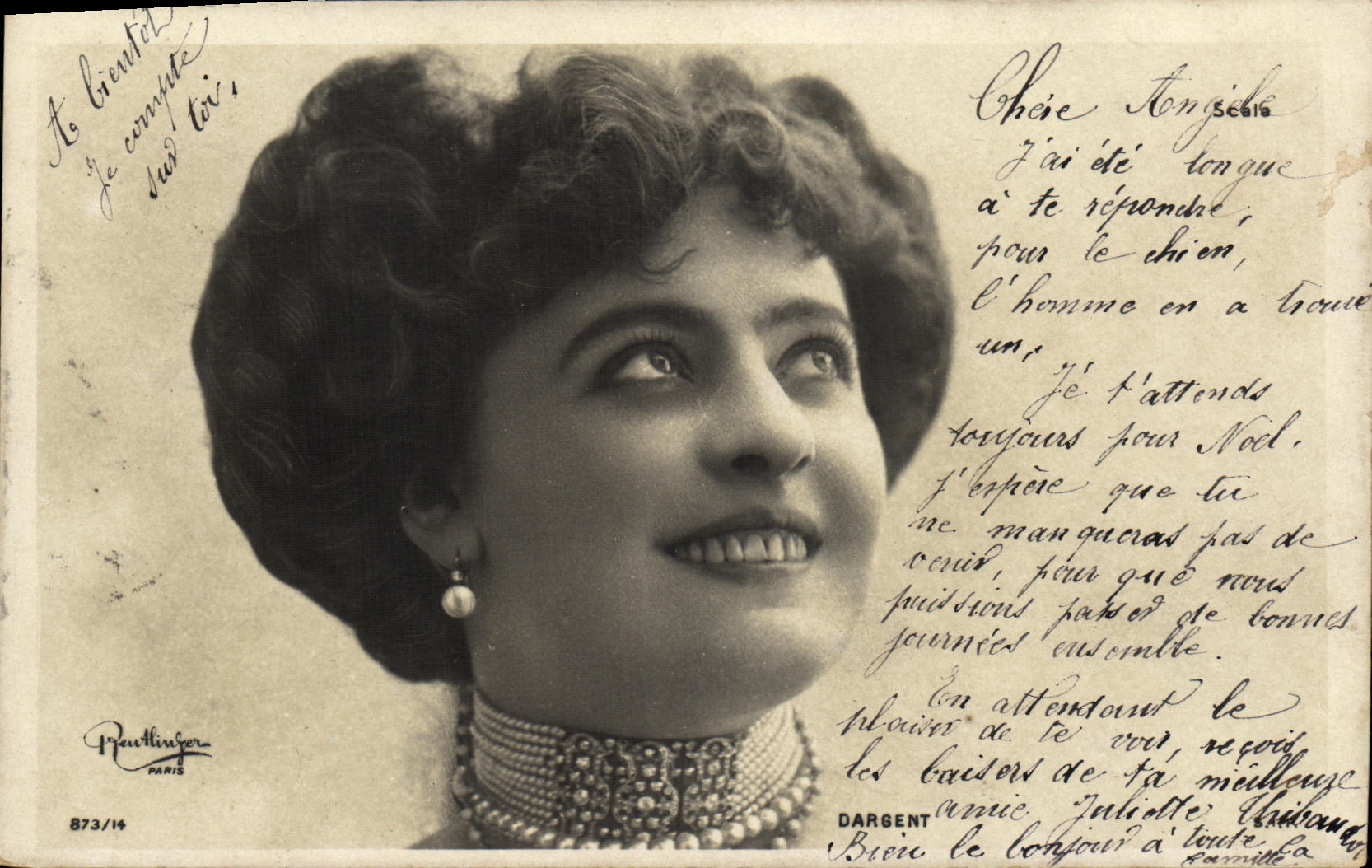 Donna elegante — ritratto — Preutlinger, n° 873/14