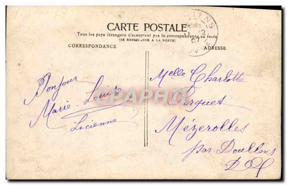 Mujer en traje oriental — Camargo — Sterbing.Ph. F.K. n°321 — Reverso