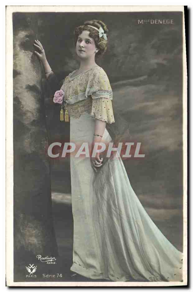 Mme Denége — Portrait de femme en robe longue — Rewluzer, Paris, Série 74