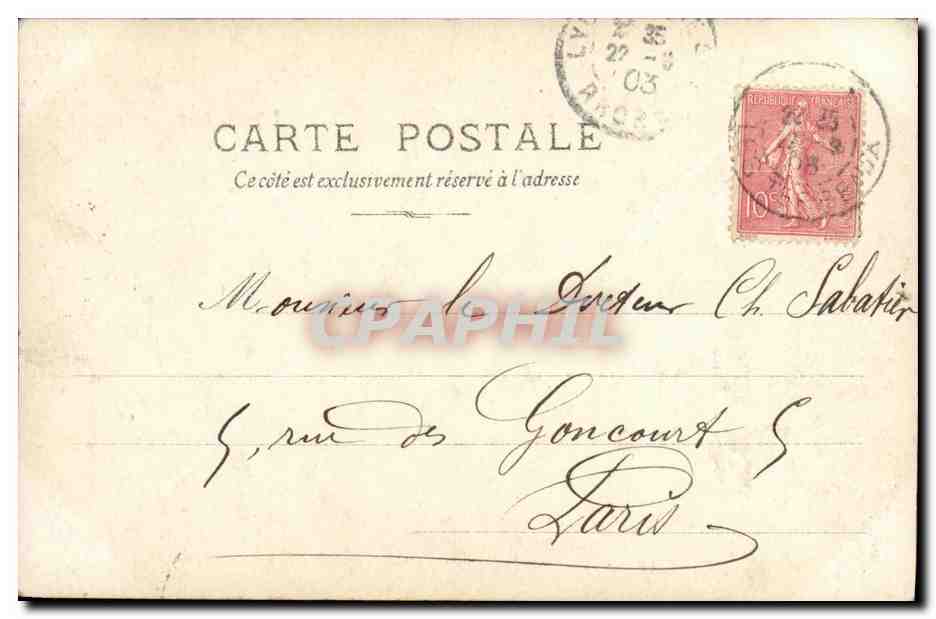 Portrait de René Desprez — S.J.P. 50e série N°14 — éditeur S.J.P. — Verso