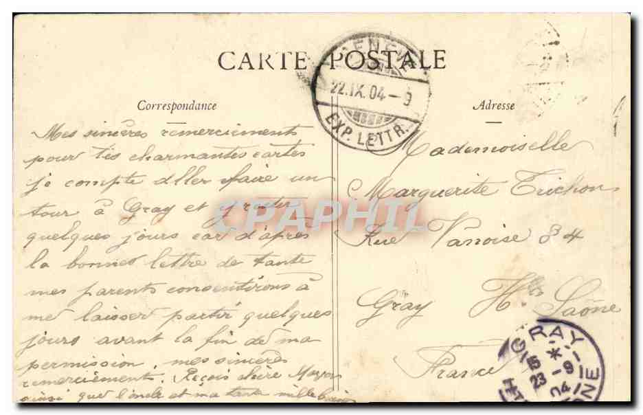 Drysade — Sujet : femme en robe antique — éditeur DRYSADE — Rückseite