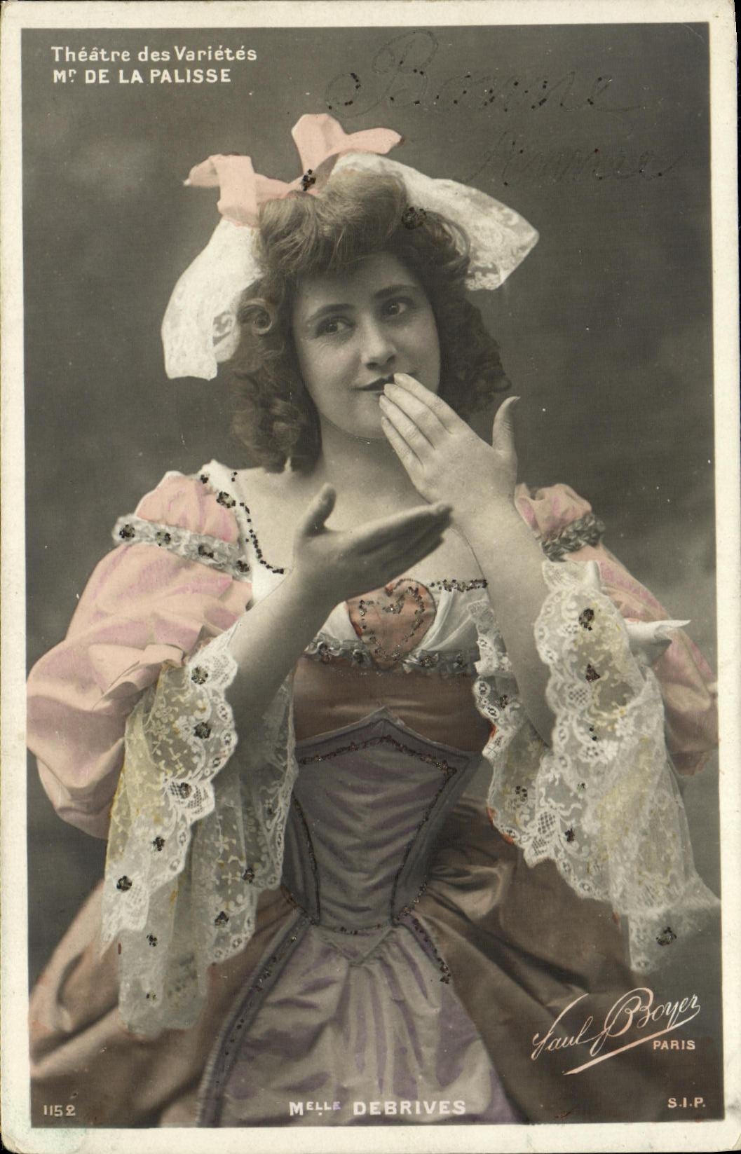 Mlle Debrives — Soggetto: scena teatrale — editore Paul Boyer, n° 1152