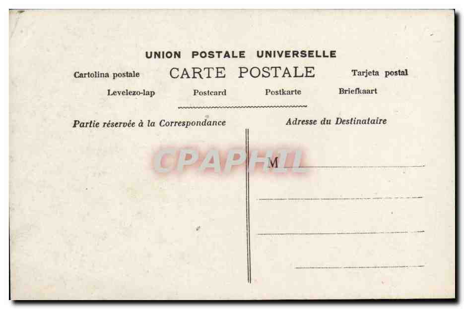 Femme en chapeau fleuri — mode féminin — éditeur Delmay, Paris — Verso