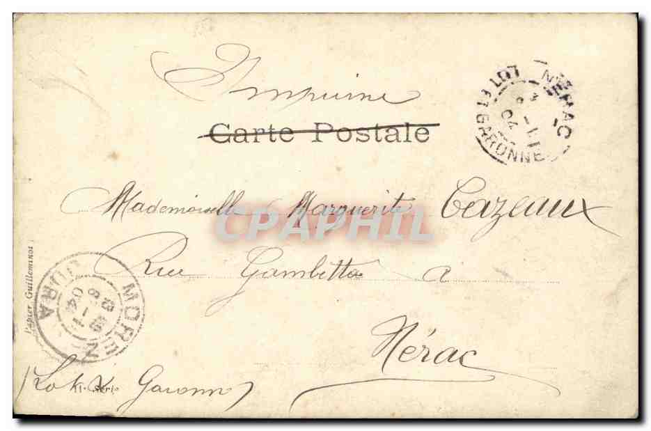 Femme en costume oriental — Paris — W. Watery, série 111 — Reverso