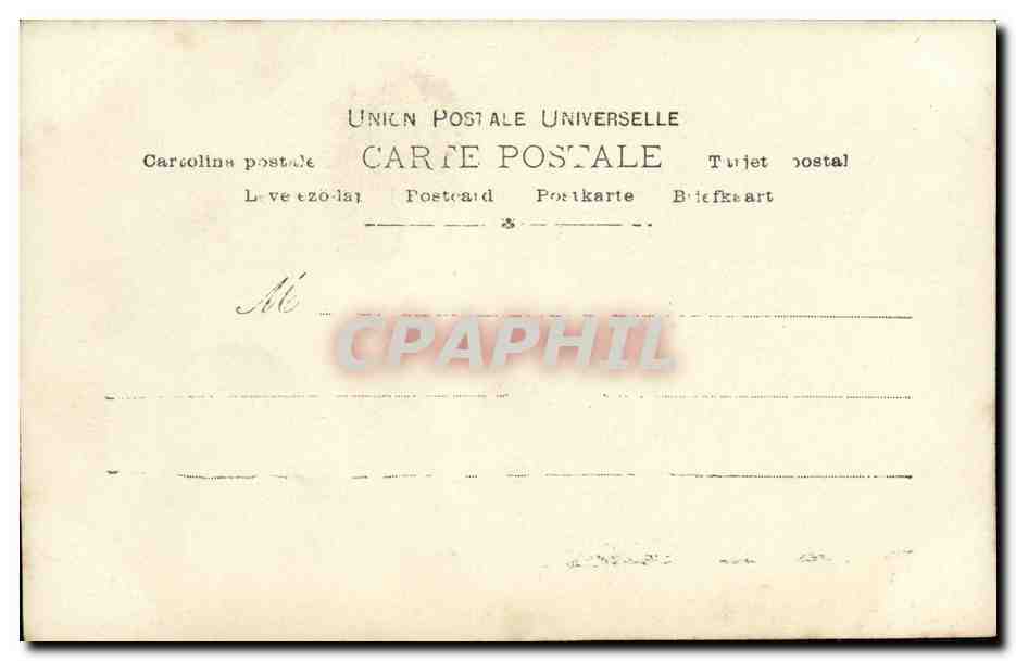 CPA Fantaisie Femme Mlle Sorelle — Verso