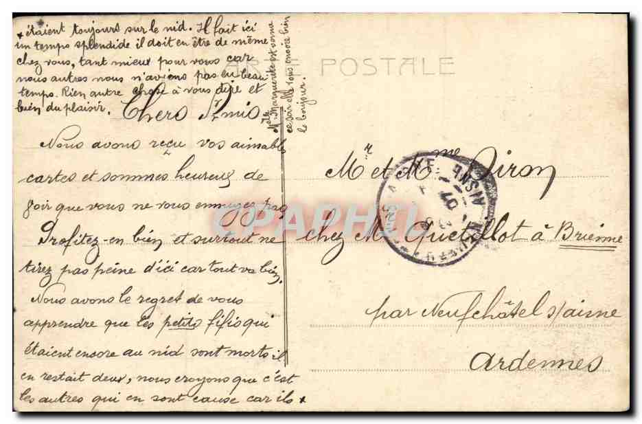 CPA Fantaisie Femme Magda Alden  — Verso