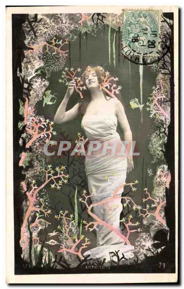 CPA Fantaisie Femme Amphitriye