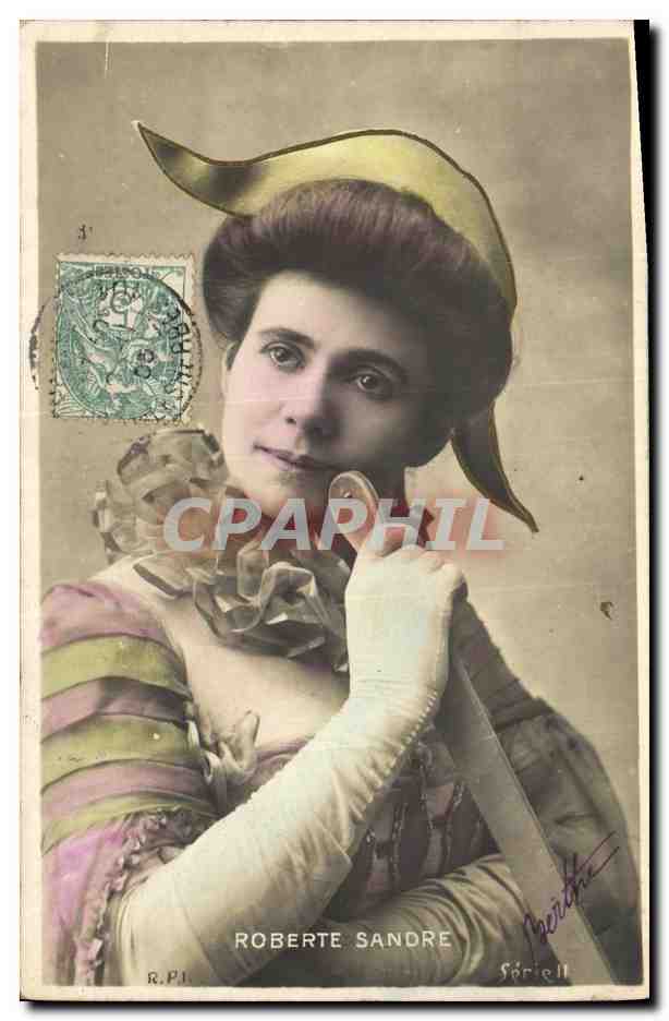 CPA Fantaisie Femme Roberte Sandre