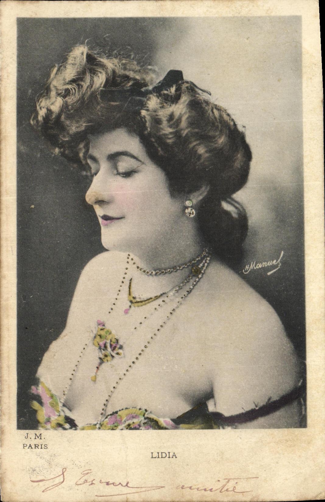 CPA Fantaisie Femme Lidia