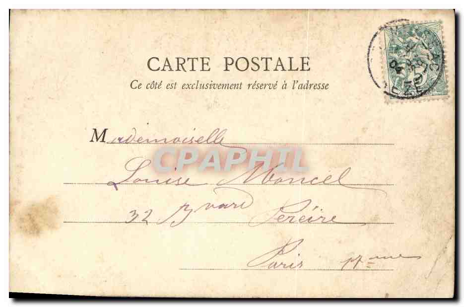 CPA Fantaisie Femme Lidia — Rückseite