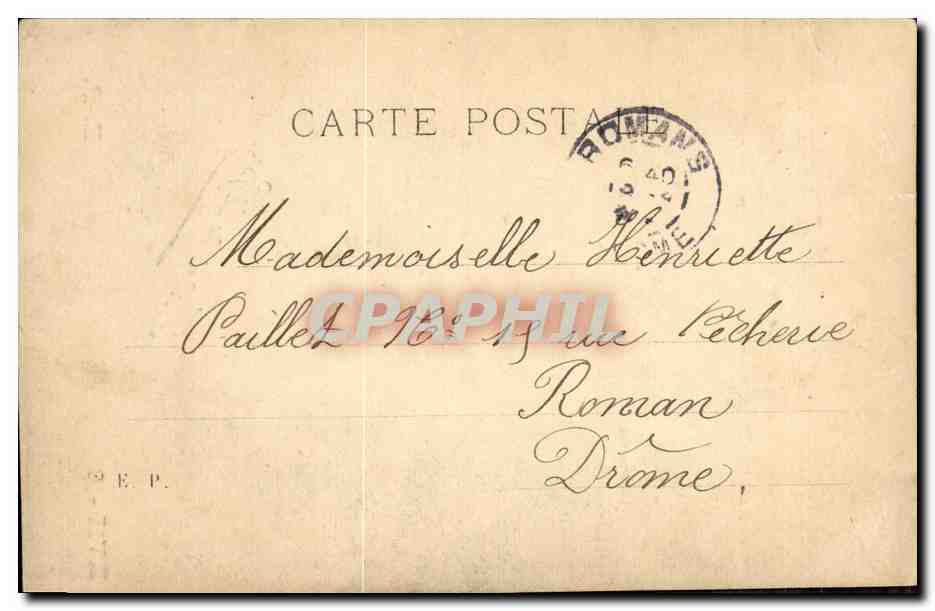 CPA Fantaisie Femme Andree de Lys — Verso