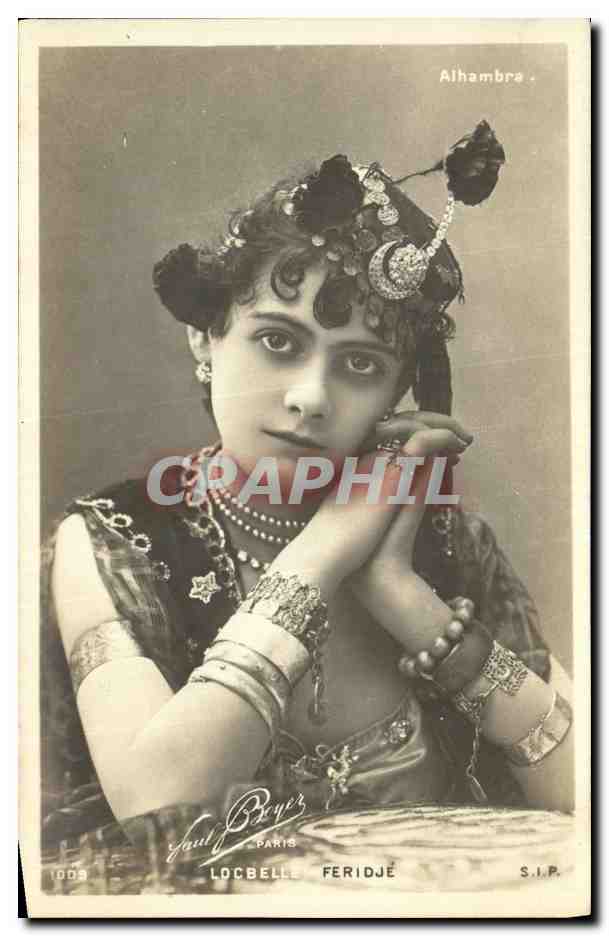 CPA Fantaisie Femme Alhambra Locbelle Feridje