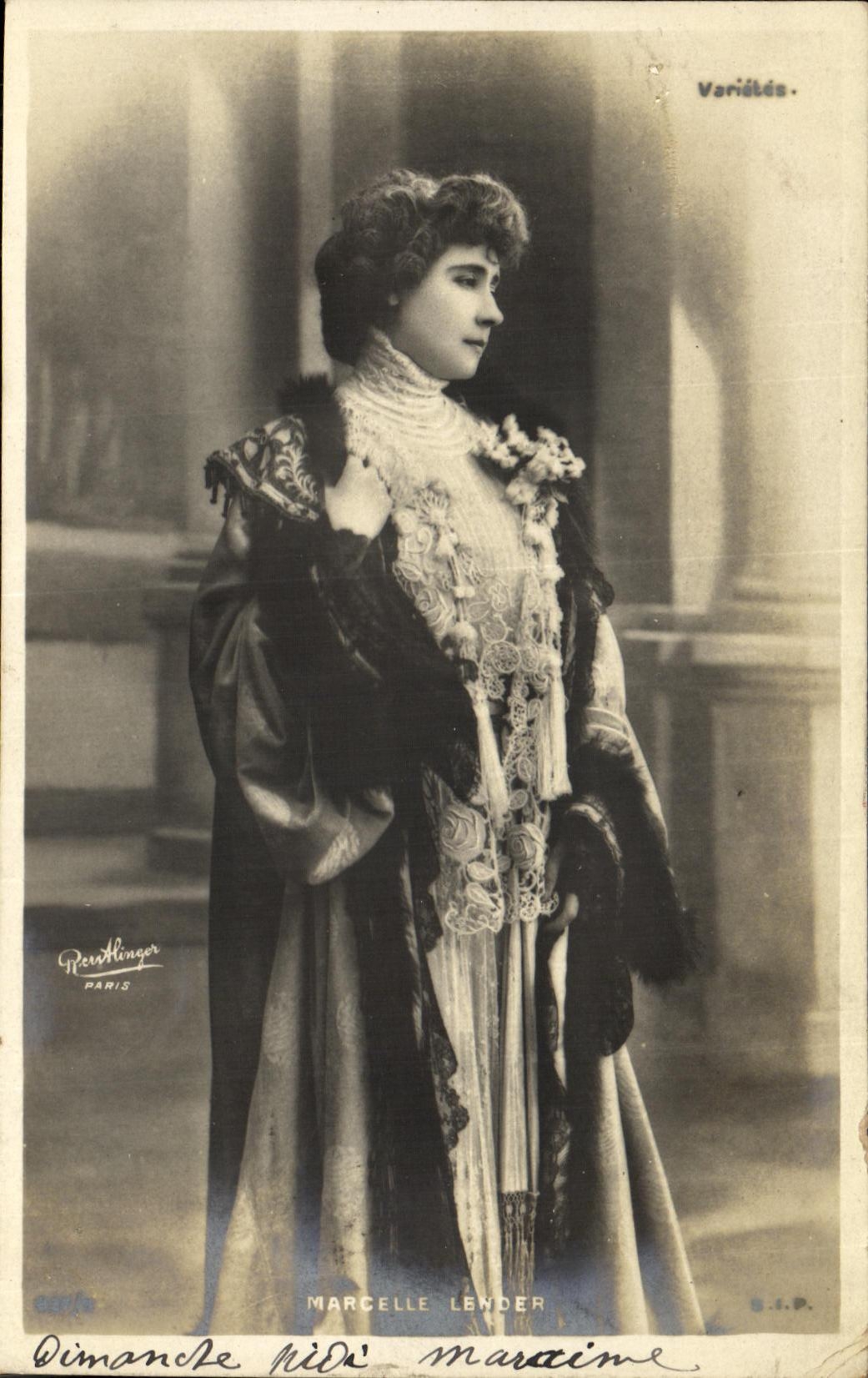 CPA Fantaisie Femme Marcelle Lender