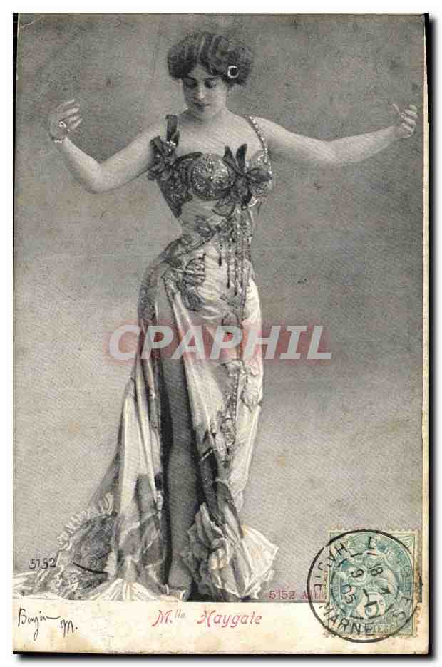 CPA Fantaisie Femme Mlle Haygate