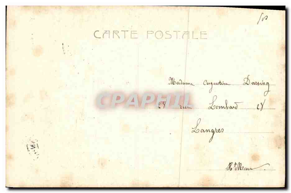 CPA Fantaisie Femme Mlle Haygate — Rückseite