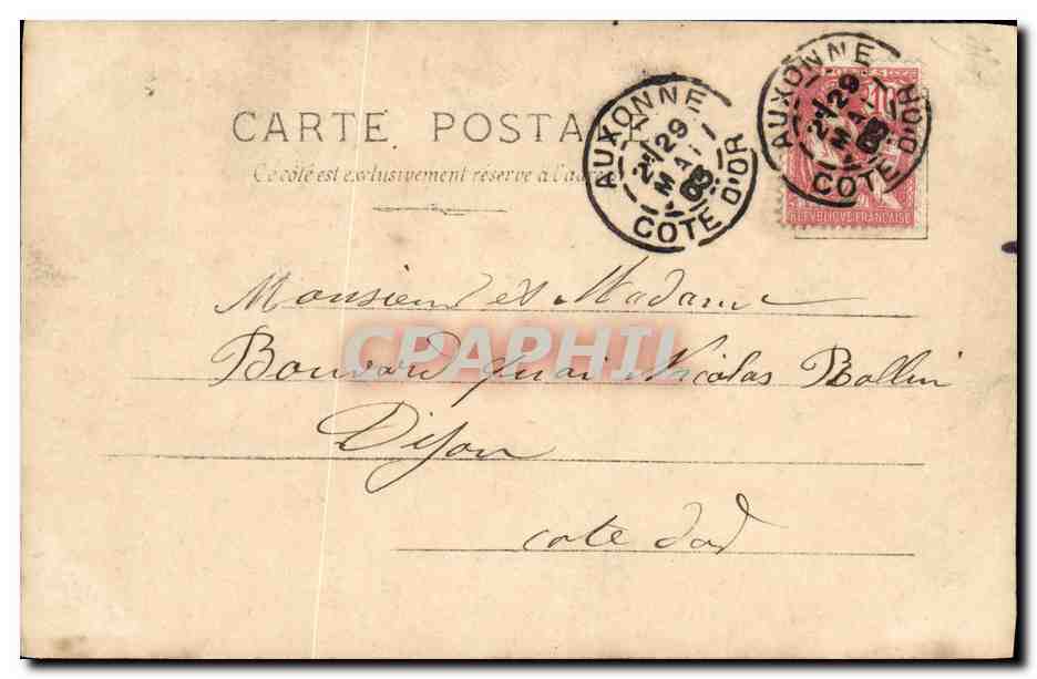CPA Fantaisie Femme J Hading — Rückseite