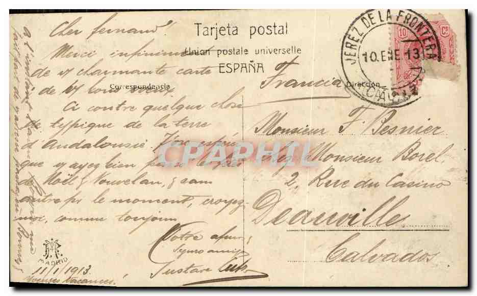 CPA Fantaisie Femme Pastora Imperio — Rückseite