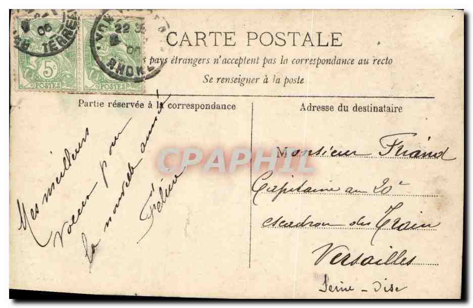 CPA Fantaisie Femme Kara — Rückseite