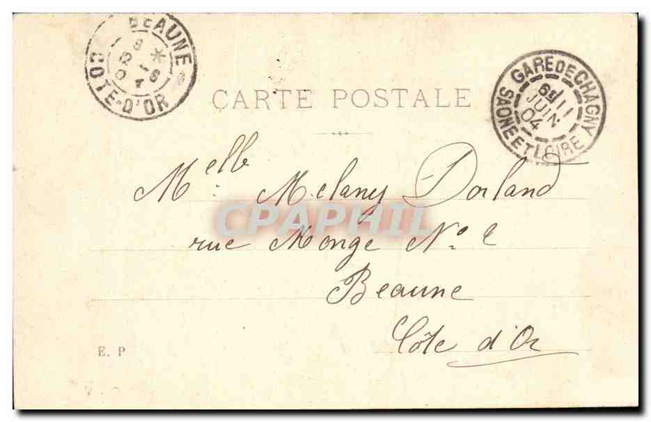 CPA Fantaisie Femme Gillet — Verso