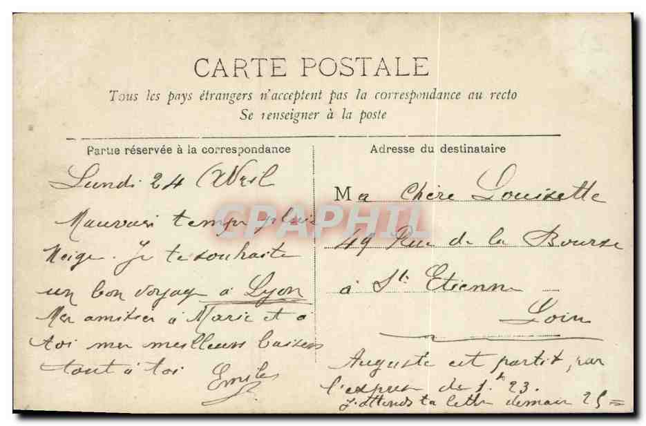 CPA Fantaisie Femme Alda — Verso