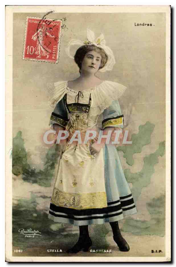 Stella Gastelle — Portrait féminin en costume — Reutlinger Paris, n°1047