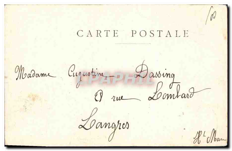 CPA Fantaisie Femme Gillet — Verso