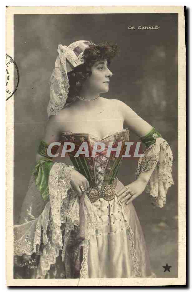 Woman in Stage Costume — De Garald — Series No. 844, Th. 99, publisher Sayerac Paris