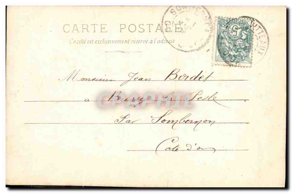 CPA Fantaisie Femme Lucie Gerard — Verso