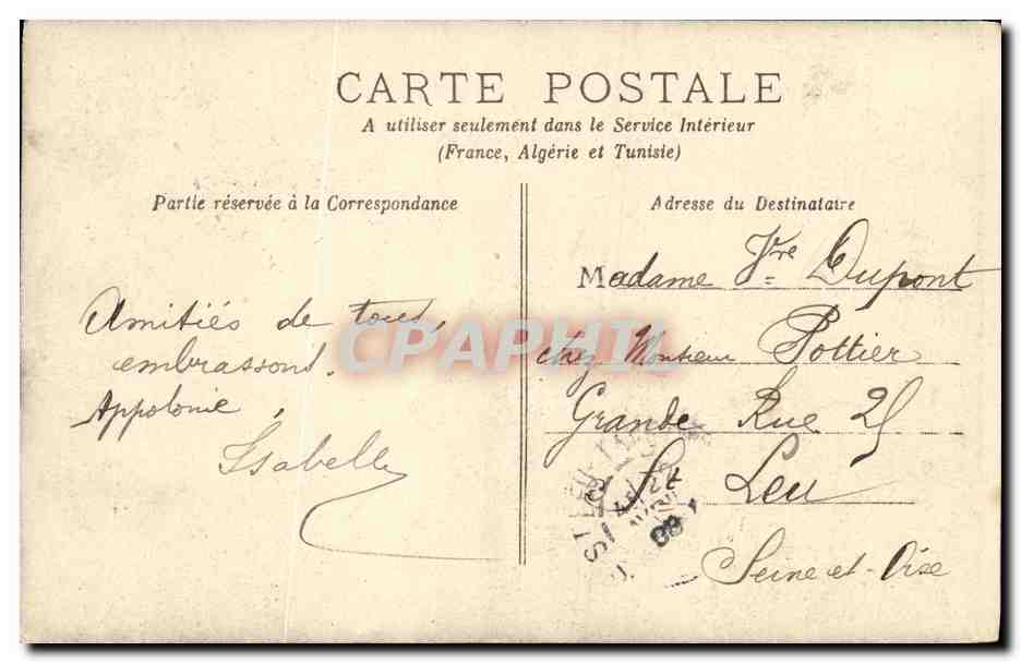 CPA Fantaisie Femme H Gerard — Verso