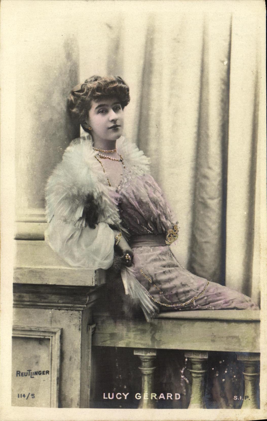 Lucy Gerard — Portrait de la comédienne — Reutlinger, n° 114/5