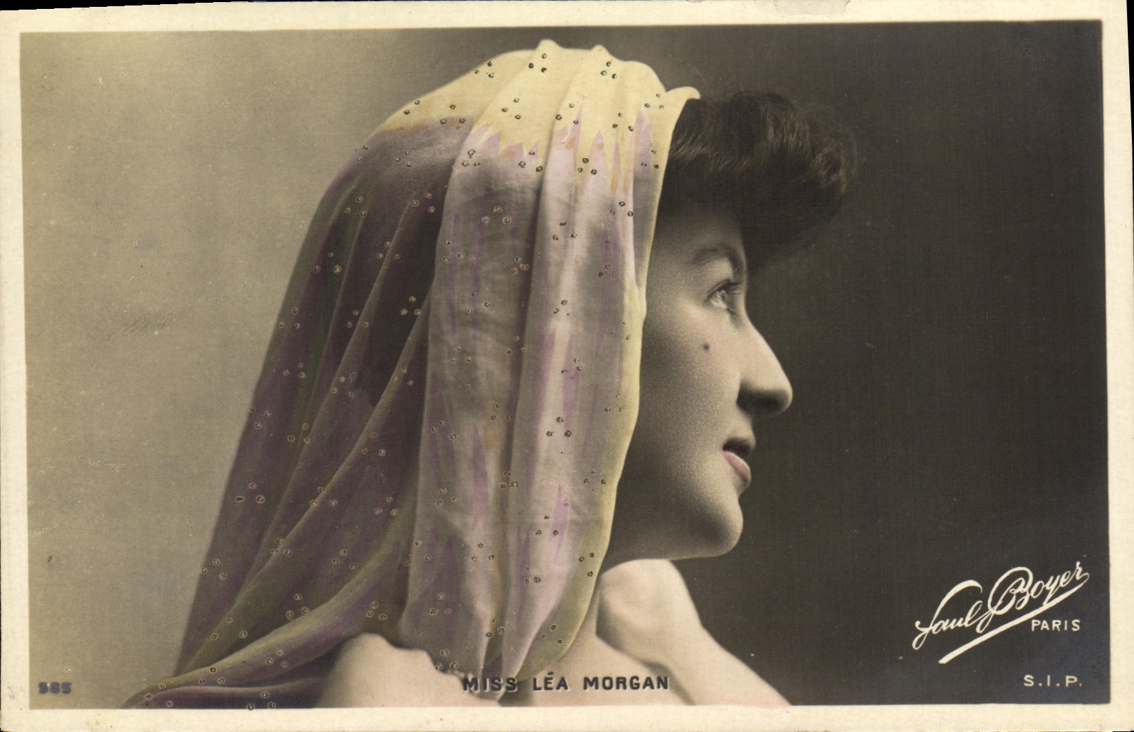 CPA Fantaisie Femme Miss Lea Morgan
