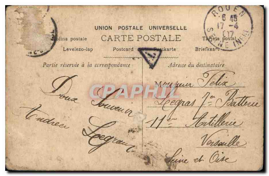 CPA Fantaisie Femme Lantelme  — Verso