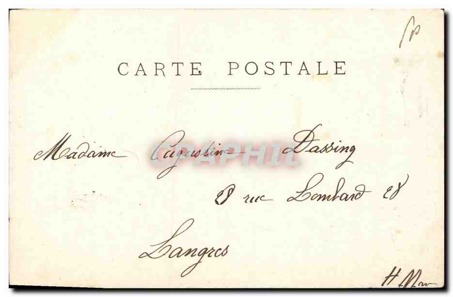 CPA Fantaisie Femme De Lievin — Rückseite
