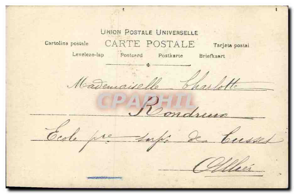 Melle Labady — Recuerdos de Marguerite — Saul Boyer, París, S.I.P., n°989 — Reverso