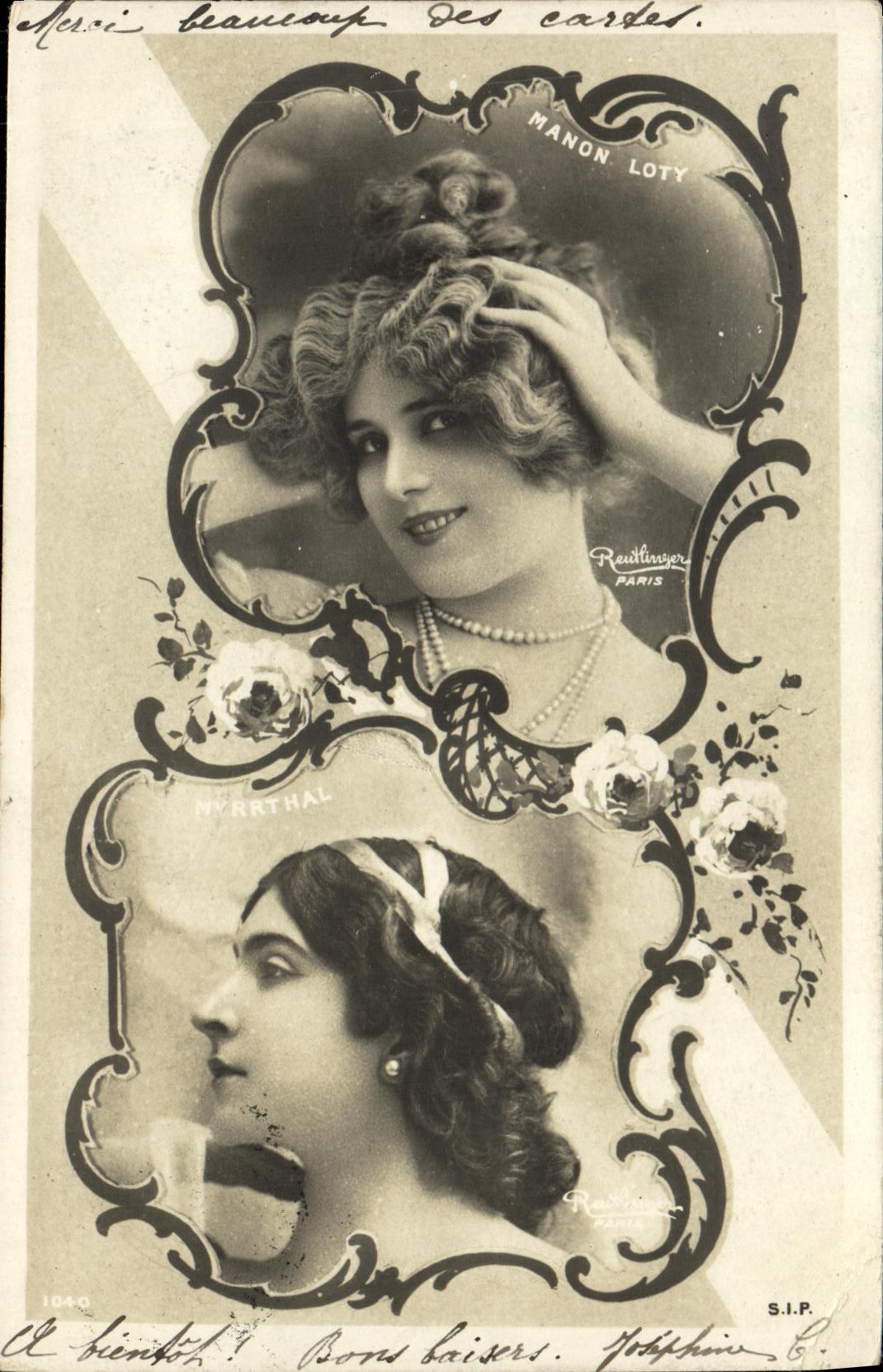 Manon Loty — portrait double — ReuStlinger Paris, n° 1040