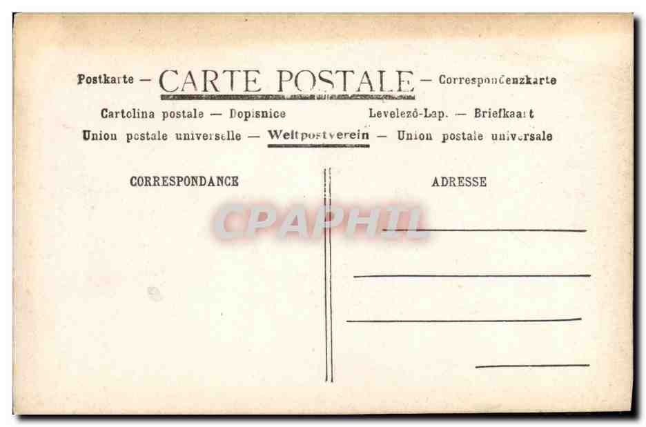 CPA Fantaisie Femme Marville — Verso